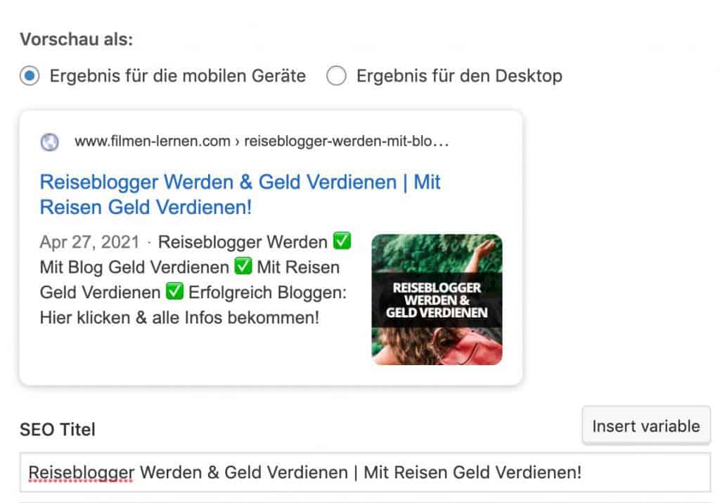 blog auffindbar machen