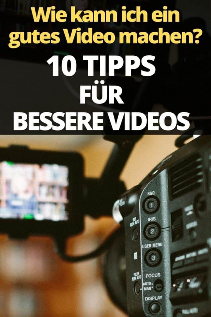 tipps für bessere videos pinterest